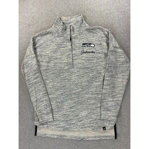 Seattle‎ Seahawks Screened Logo Stadium Football Pullover (Women's Small) Gray